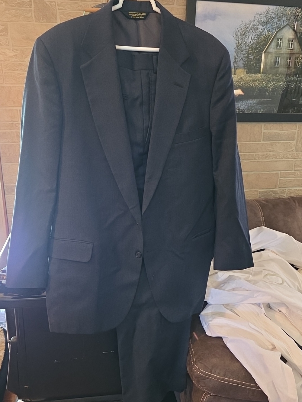 Classic Men's Navy Blue Suit Blazer - Ody's Design Akron Ohio GC